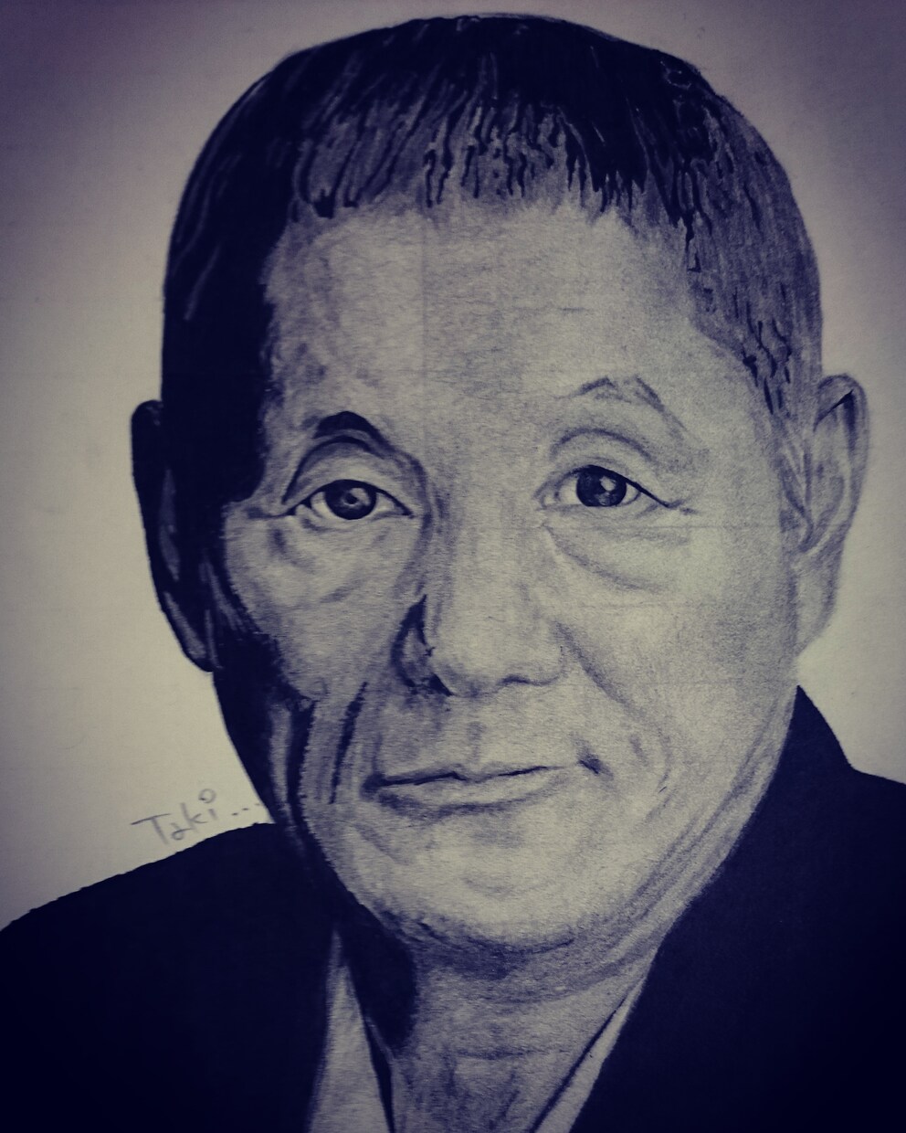 写真を元にシックな雰囲気の似顔絵描きます 似顔絵をオシャレに飾りたい方へ！ イメージ1