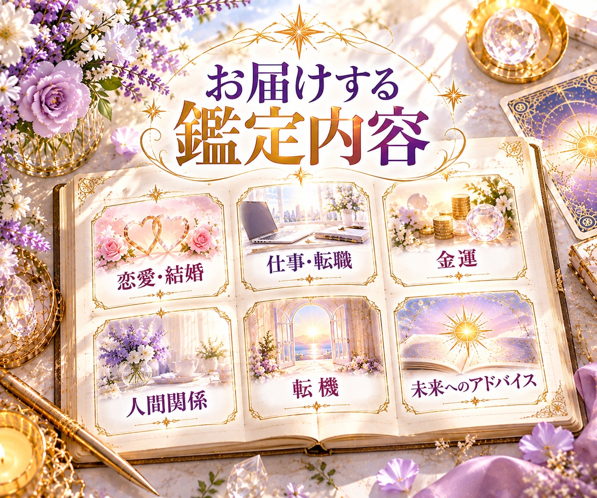 今後3ヶ月の運勢と起こる変化を詳しく占います 全体運・恋愛・仕事・金運・人間関係・未来の流れ・転機・幸運 イメージ5