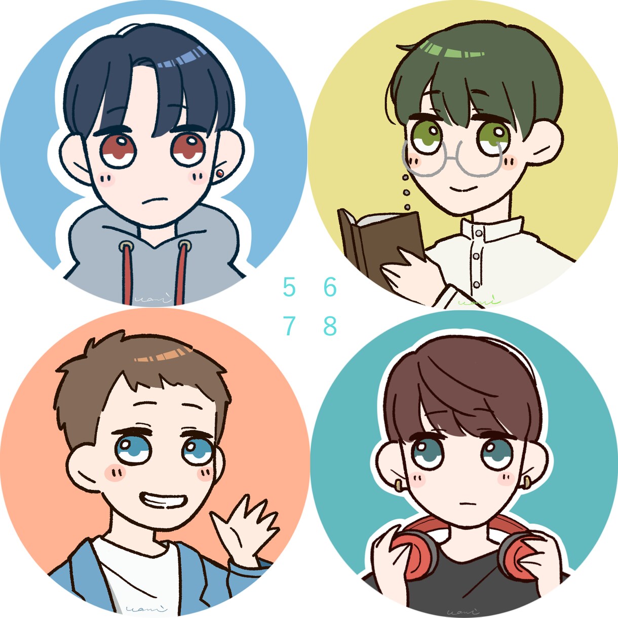 色合いがかわいいシンプルイラストお描きします SNS／ブログ用のフラットなデフォルメイラスト イメージ4