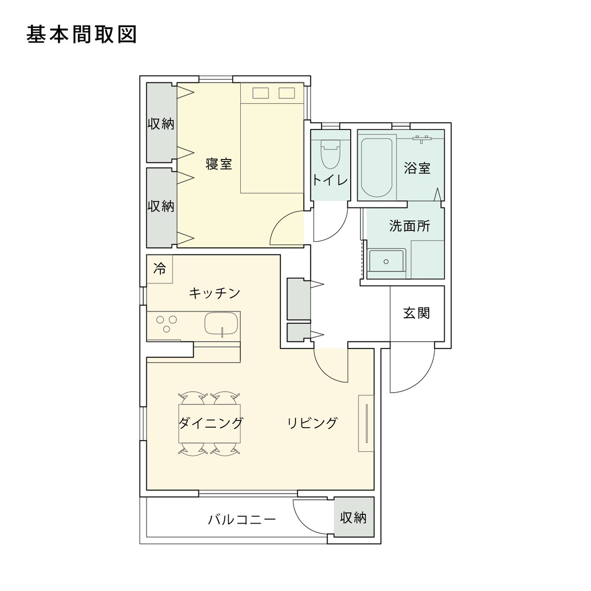 シンプルな平面図・間取り図を作成します 【広告用・プレゼン用など目的に合わせた表現で作成します】 イメージ2