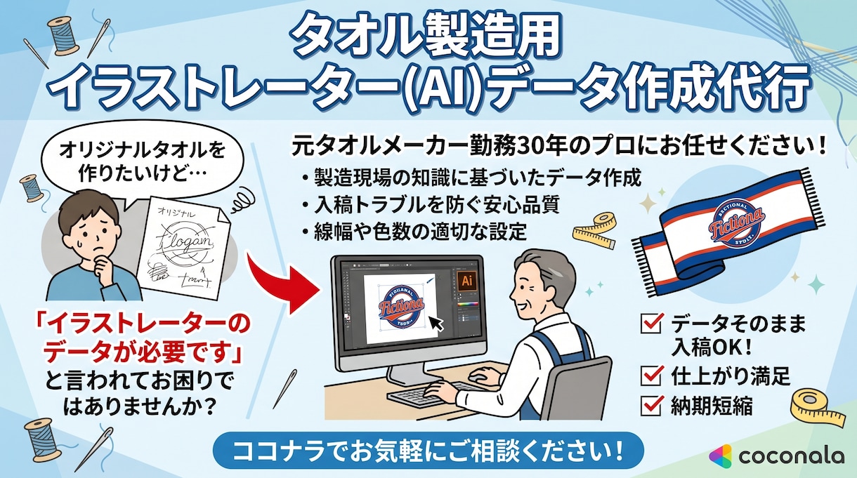 手書きイメージや画像からAiデータ化しますます どんな画像からもトレースして入稿用データを作成します イメージ1