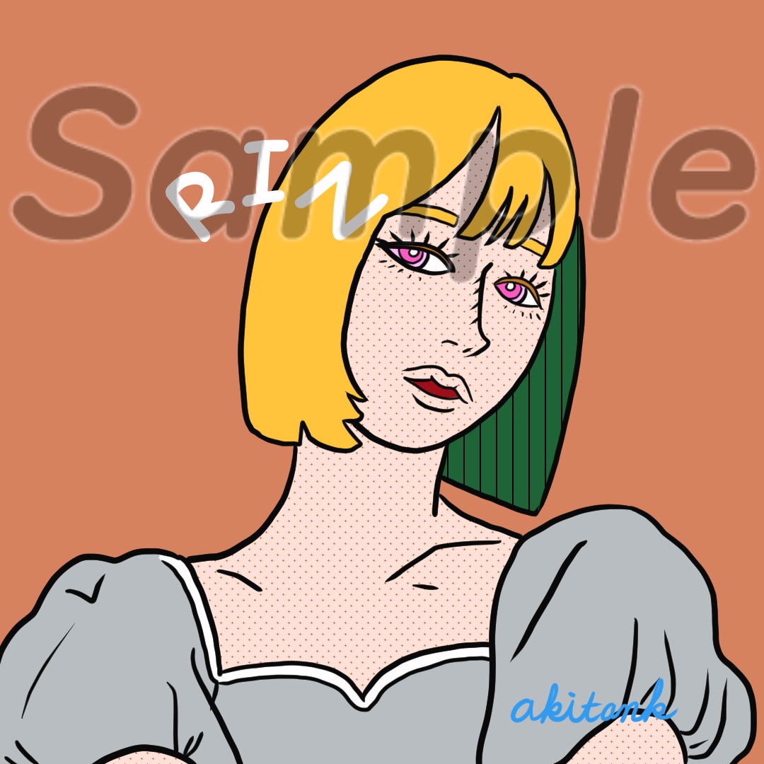 目を惹く！オシャレなオリジナルアイコン作成します 多用途OK！オシャレで盛れる！SNS/ブログ/アイコン/挿絵 イメージ2