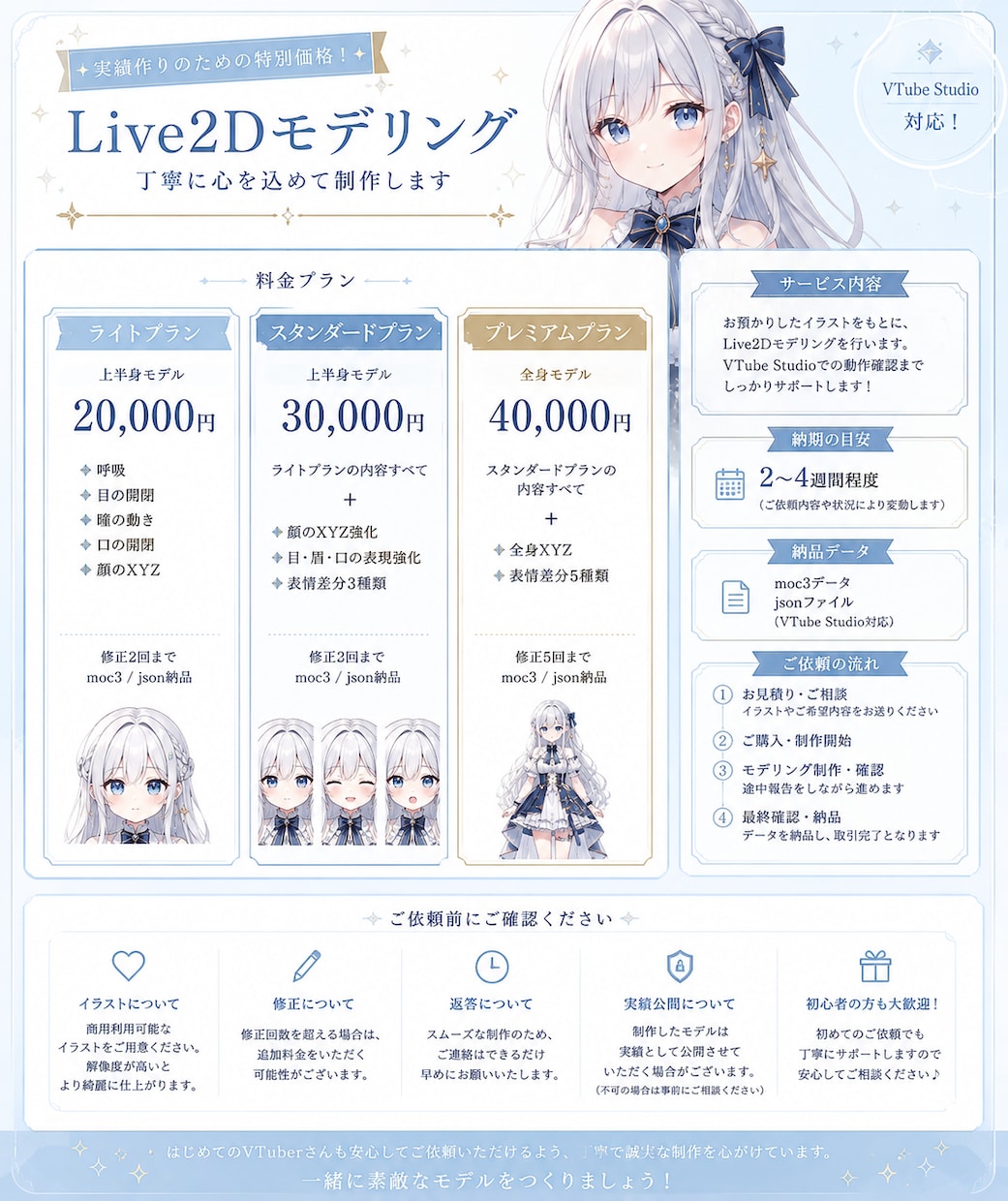 あなたのキャラクター Live2Dモデリングします あなたのキャラクターに命を吹き込む♪ イメージ1