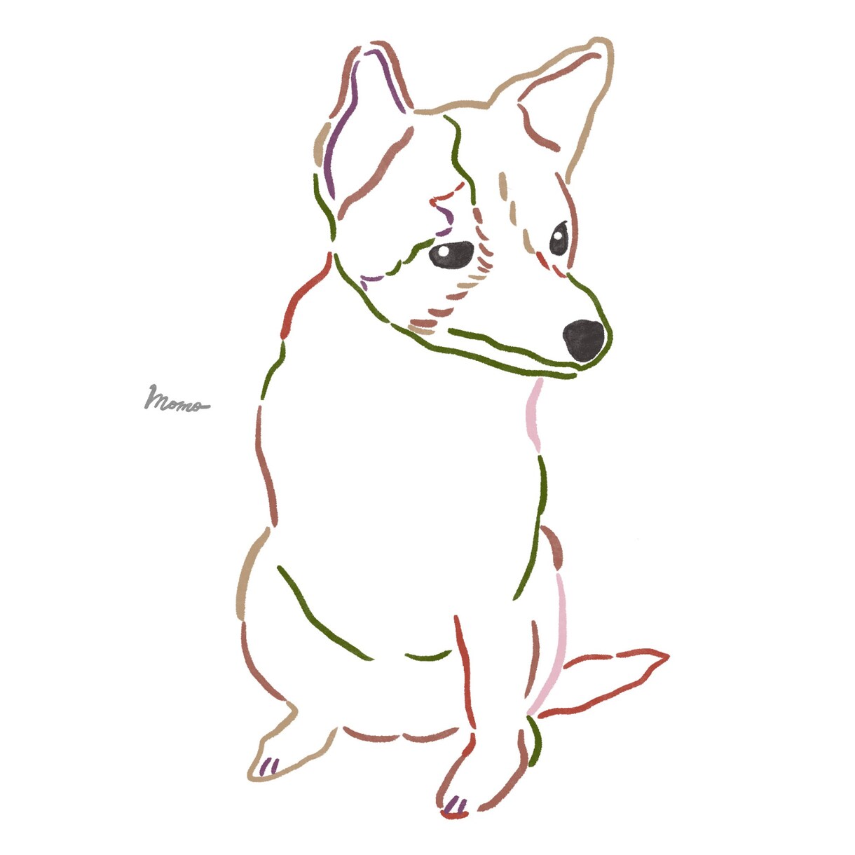 あなたにとって大切な我が子を描きます 愛犬をカラフルでお洒落にイラスト化したいあなたへ イメージ4