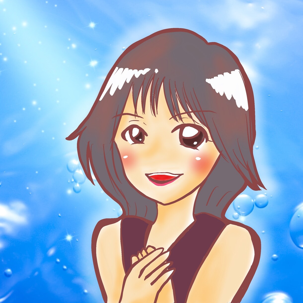 シンプルでかわいい似顔絵イラスト描きます SNSのアイコン、名刺や看板にどうぞ イメージ3