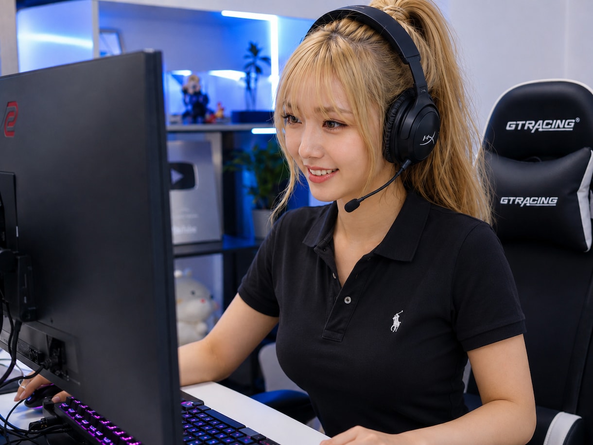 10〜20代女性とeスポーツができます 寂しい時。朝も夜も。どんな会話も イメージ1