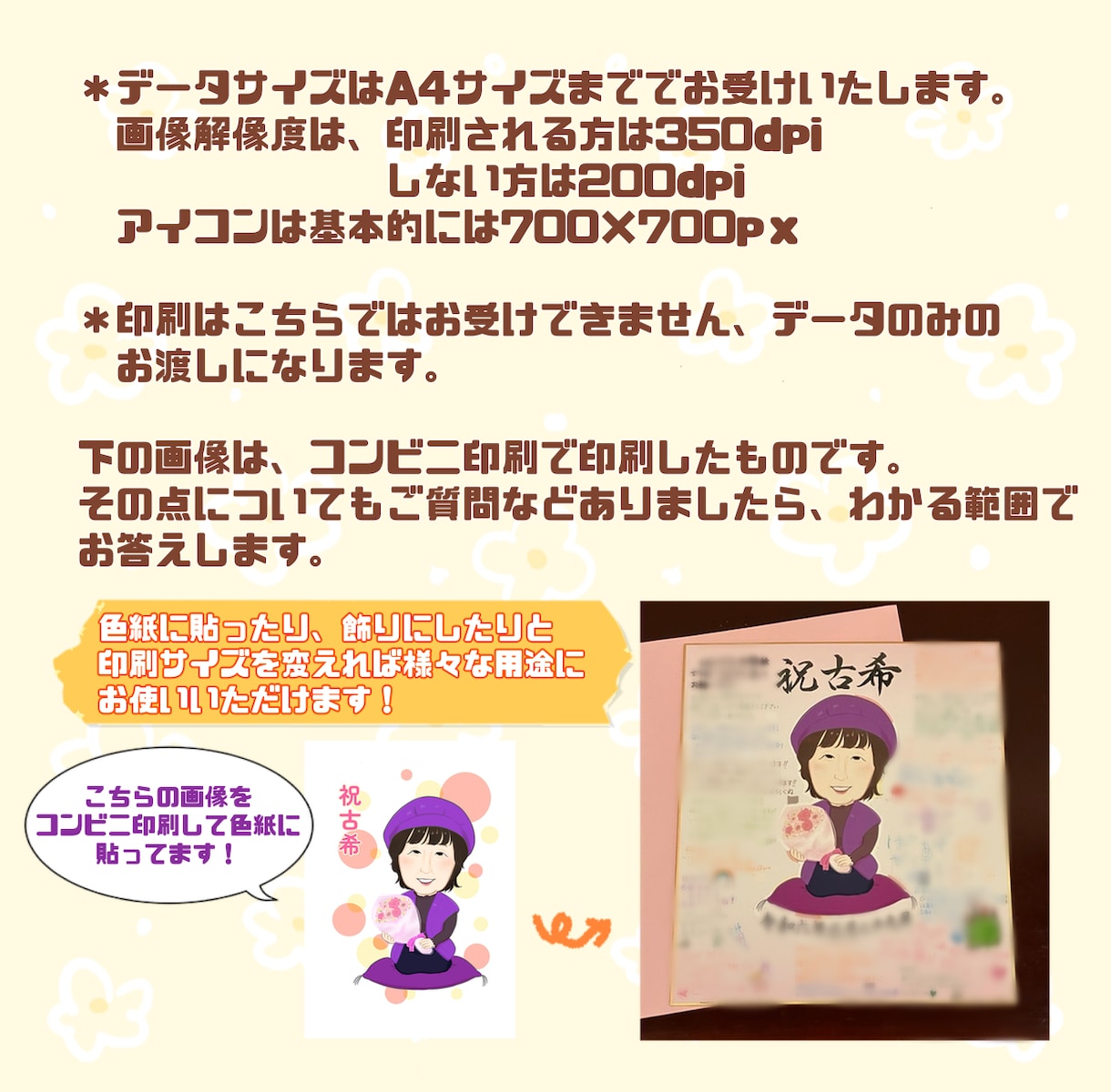 お祝いにぴったりなかわいい3頭身の似顔絵描きます そっくりでかわいい似顔絵、贈り物にいかがですか？ イメージ6