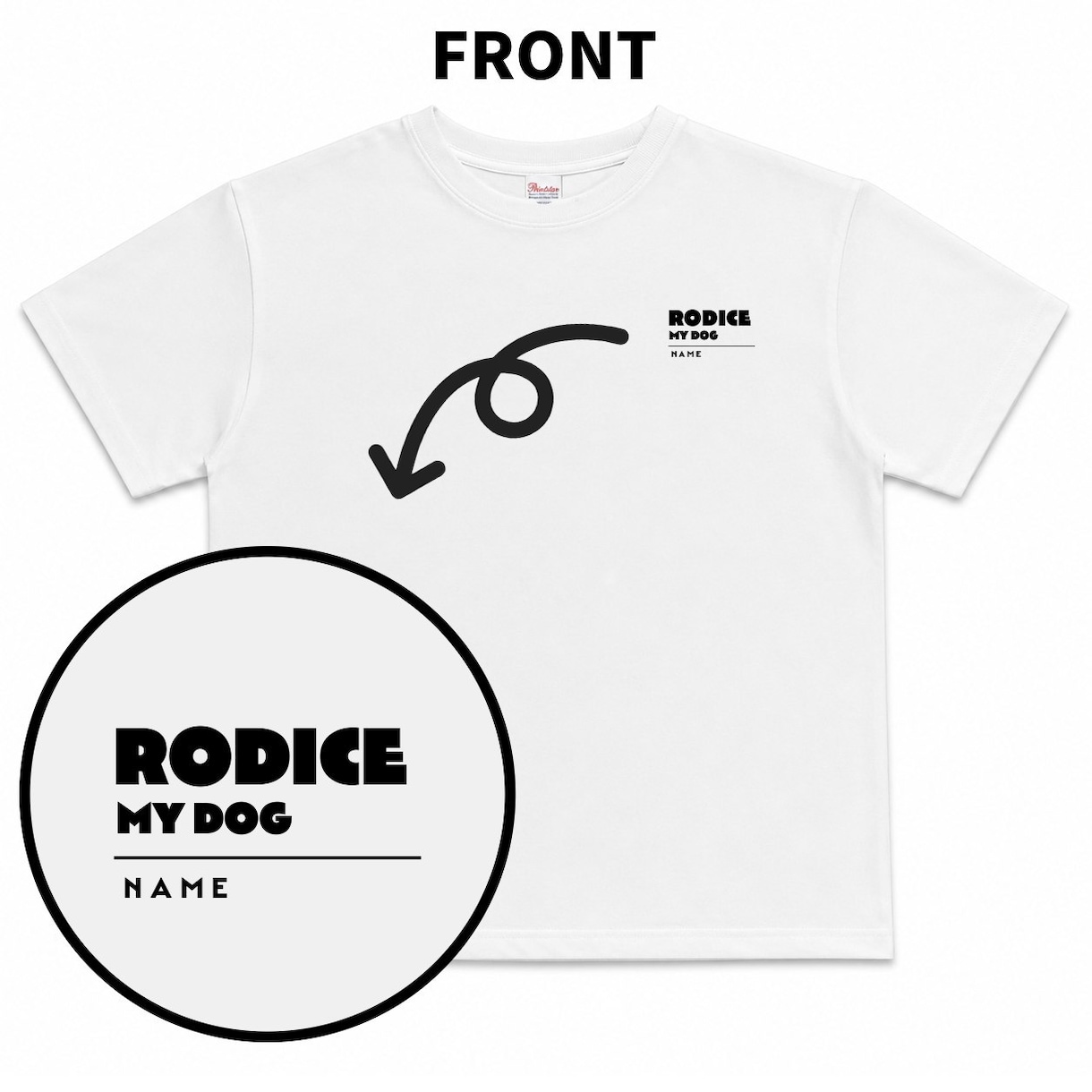 ペットオーダーメイドTシャツ(ロングあり)作ります RODICE PET ART　イラストからTシャツを作ります イメージ3