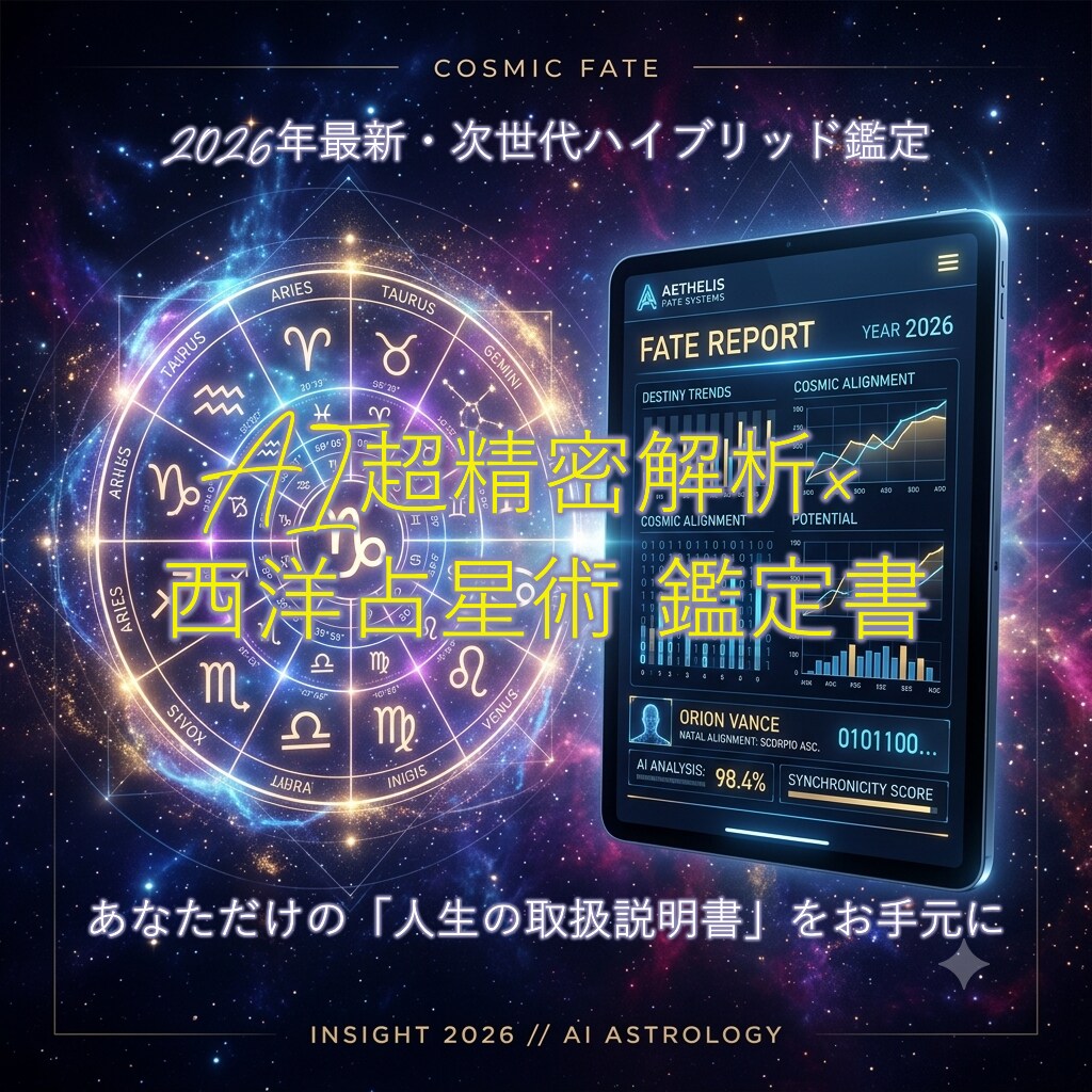AI精密ホロスコープ解析◆人生取扱説明書作成します 【限定モニター】最先端AIデータ解析と人間監修の次世代型占い イメージ1