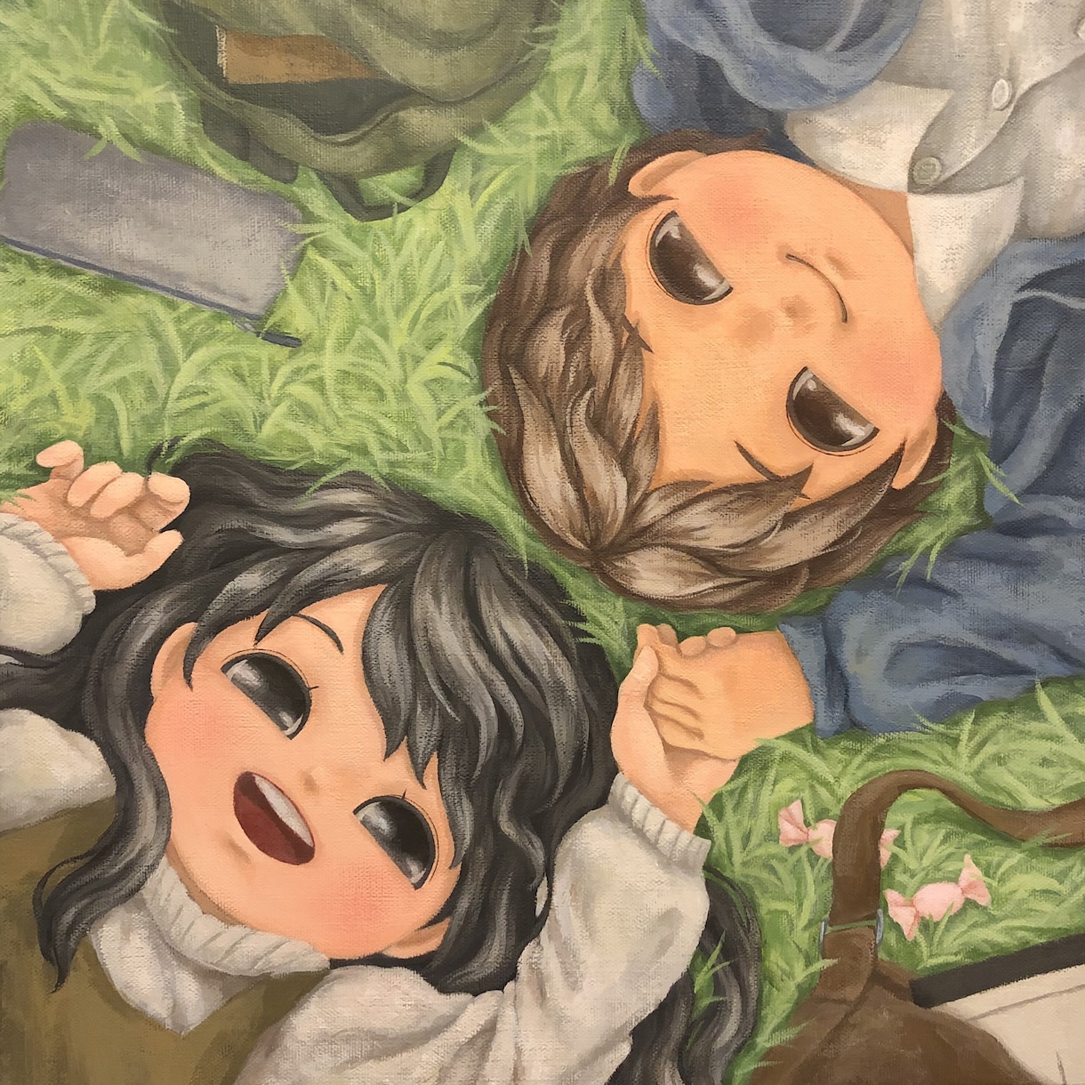 キャンバスにアナログイラストをお描きします プレゼントやインテリアなどにいかがでしょうか？ イメージ1