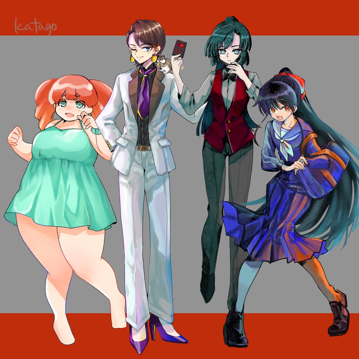 TRPG、配信、全身立ち絵描きます 全身立ち絵をお安く短納期で描きます！ イメージ4