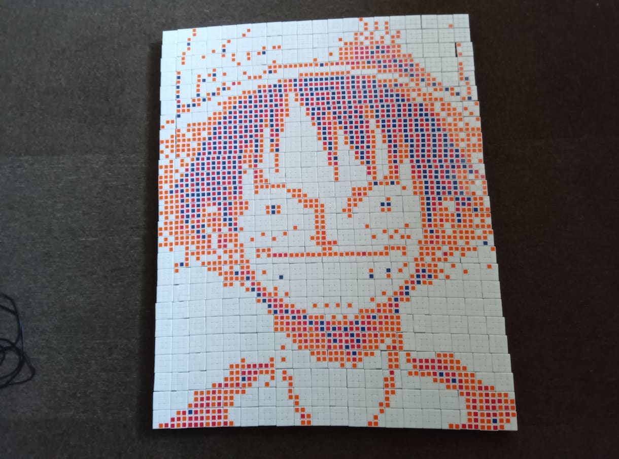 ルービックキューブ500個で作品創ります ルービックキューブアートでご希望の作品を作らせていただきます イメージ1
