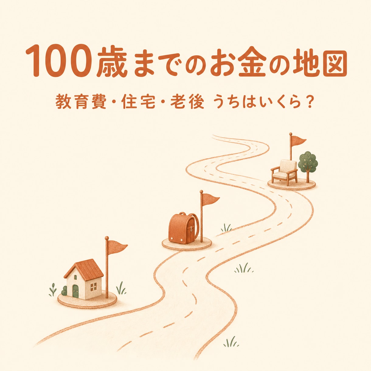 100歳までのライフプラン表をFPが作成します 教育費・住宅・老後「うちはいくら？」に音声解説つきで答えます イメージ1