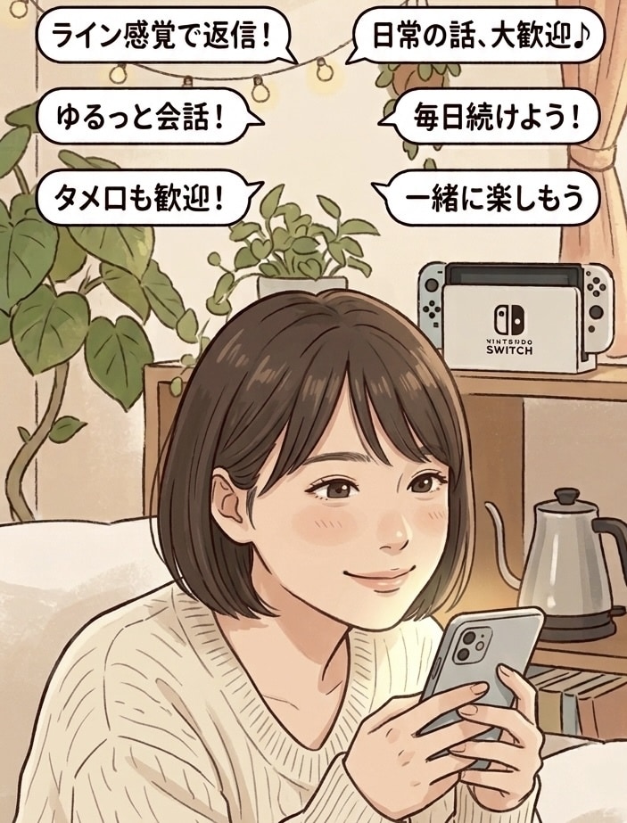 LINE感覚で回数無制限！一ヶ月間寄り添います お話したい時に何度でも♪一ヶ月間、あなたの友達になります！ イメージ2