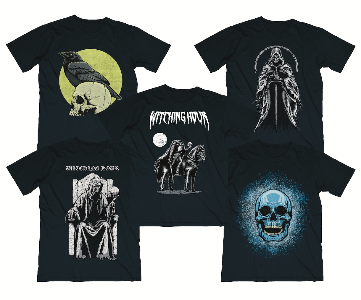 メタル/ダークアートのTシャツデザインします バンドTシャツは勿論、他の用途でもご使用いただけます イメージ2