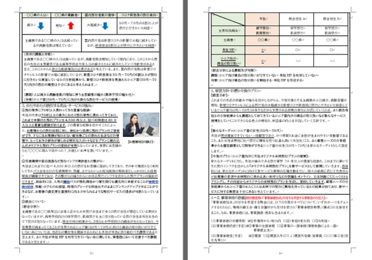 旅行代理店★持続化補助金採択書類をお譲りします 採択済みの事業計画書を【テンプレート】としても利用できます！ イメージ4