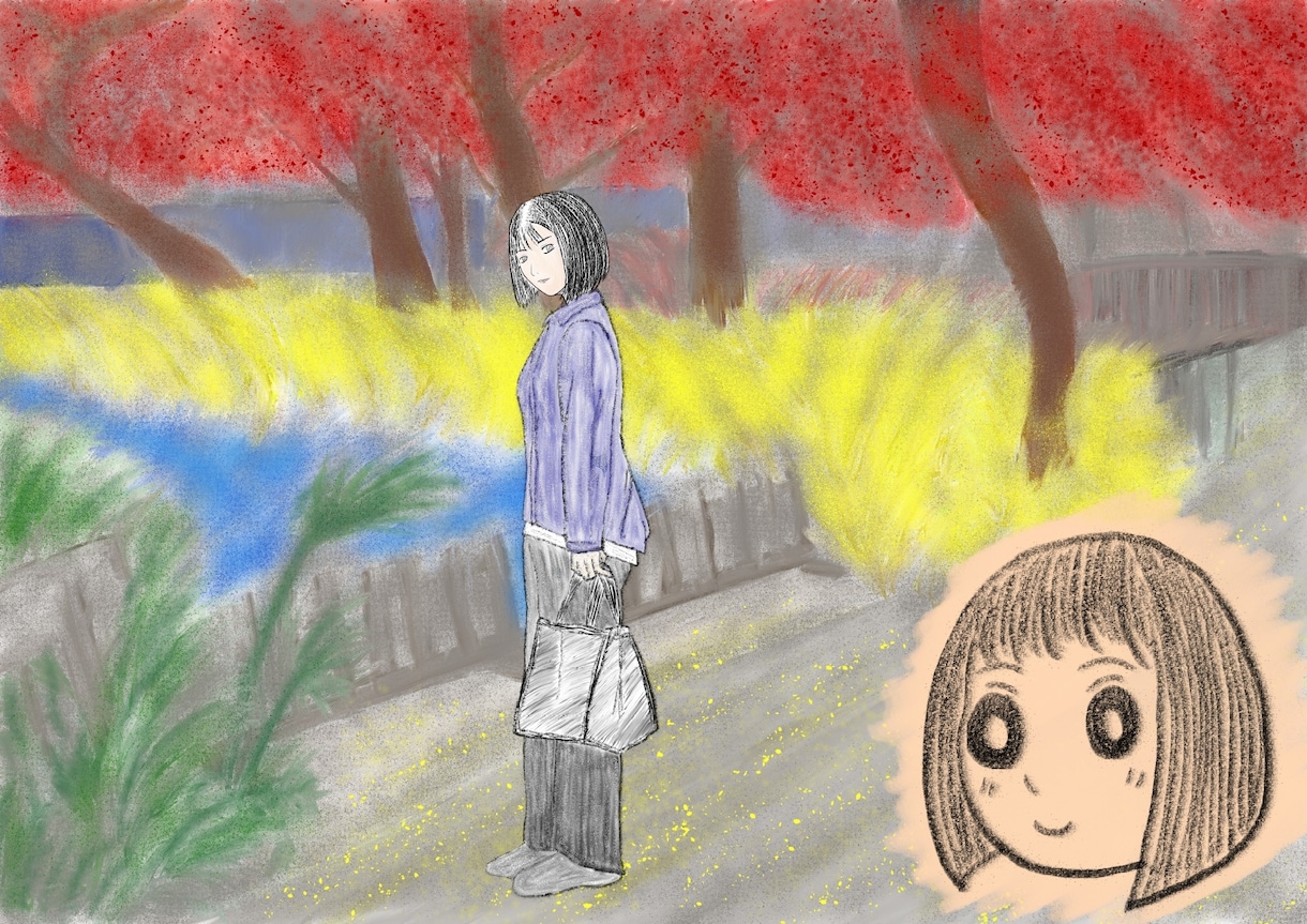 自然や街の背景を描きます 絵の具で書いたようなタッチで描きます！ イメージ3