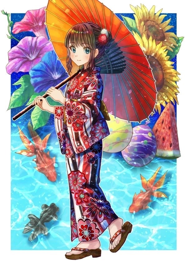 背景付き美少女イラスト描けます オリジナルの美少女イラストをデジタルで描きます イメージ2