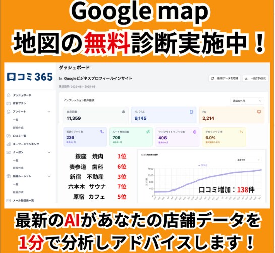 事前DM相談無料｜Googleマップ集客診断します 購入前に現状確認・方向性を無料で相談 イメージ1
