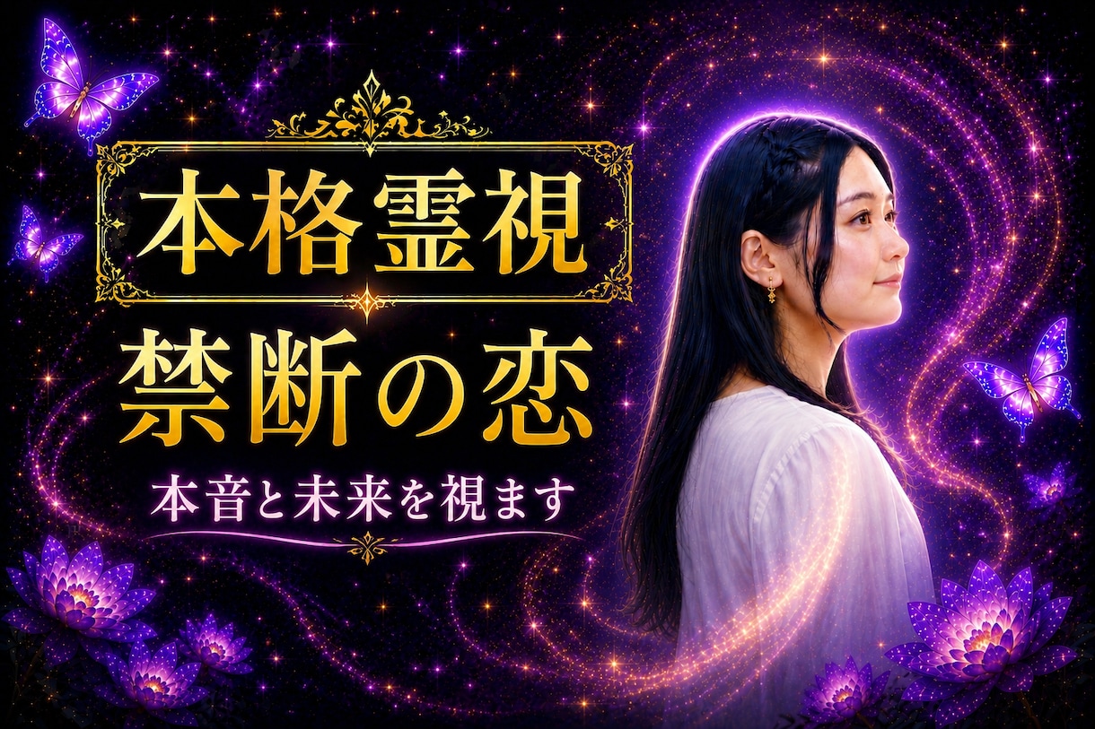 不倫、禁断の恋のお相手の本心と今後を視ます 誰にも言えないと思っているお悩みを一緒に解消しましょう イメージ1