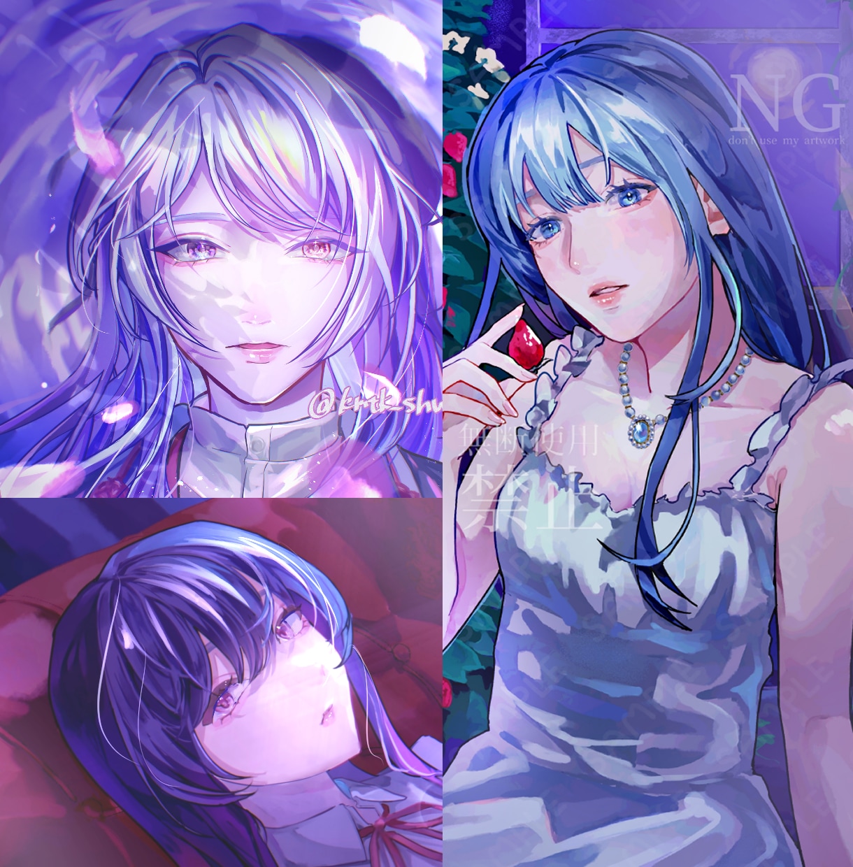 活動者向け、中性的なイラスト描きます きらめき感ある一枚を丁寧に描きます イメージ2