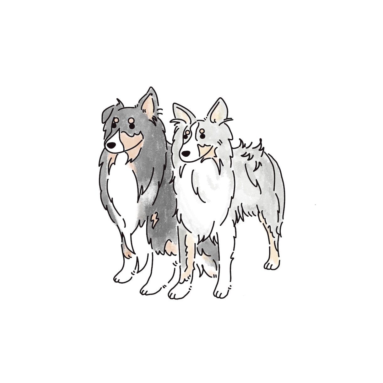 あなたのペットをシンプルイラストにします シンプルでアイコンにも使いやすいイラストをお届け！ イメージ2