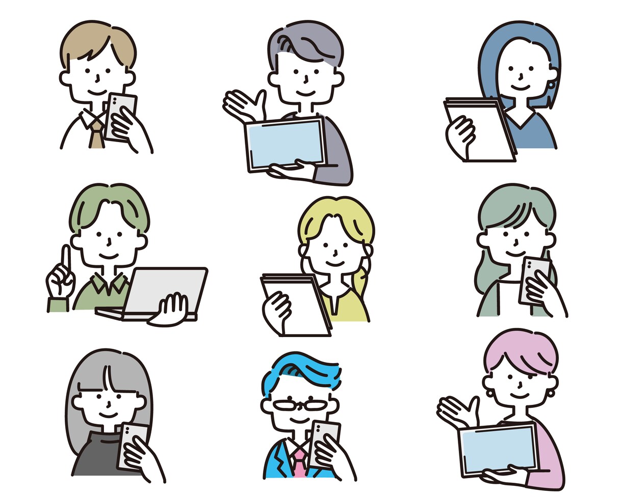 ビジネス・SNS用シンプルイラスト10点〜作ります 商用OK!使えるベクターイラストを今だけ特別価格で提供 イメージ4