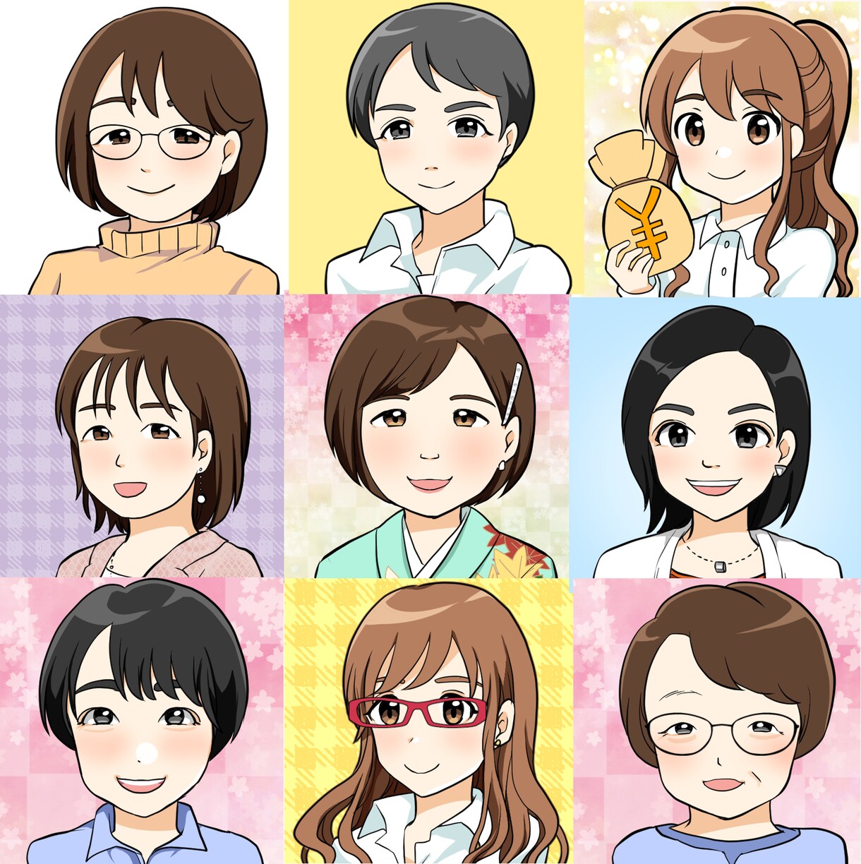 萌え/似顔絵アイコン描きます 写真からの似顔絵もＯＫ．アイコン作成 イメージ7