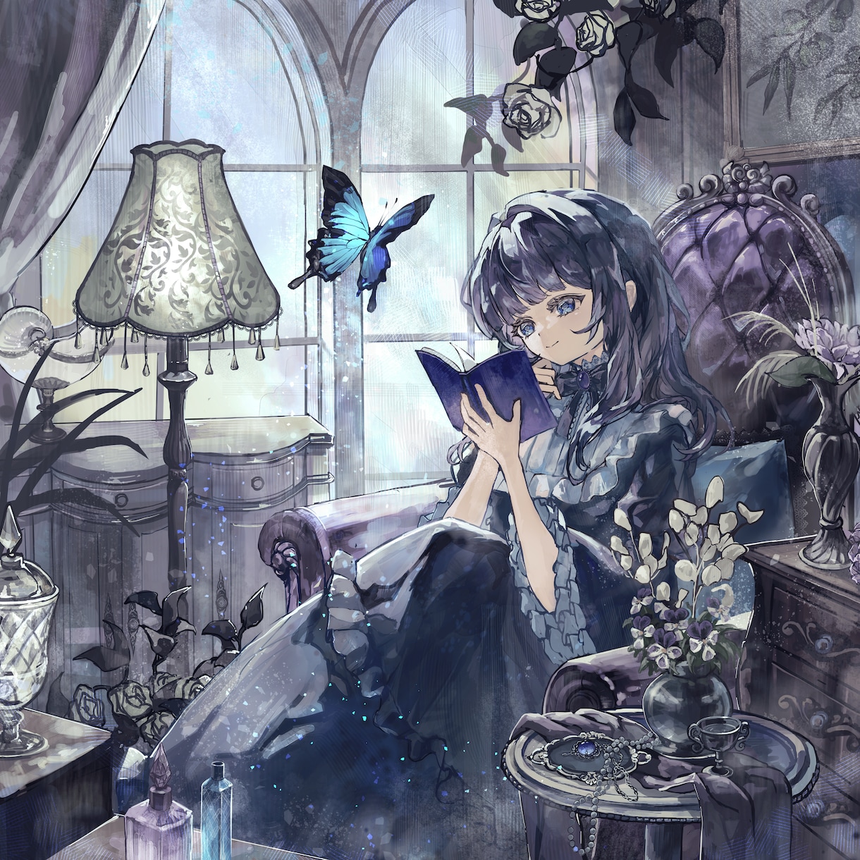 幻想的で美しい世界観の一枚絵を制作します 物語を感じるような、繊細で美しいイラストをお届けします。 イメージ7