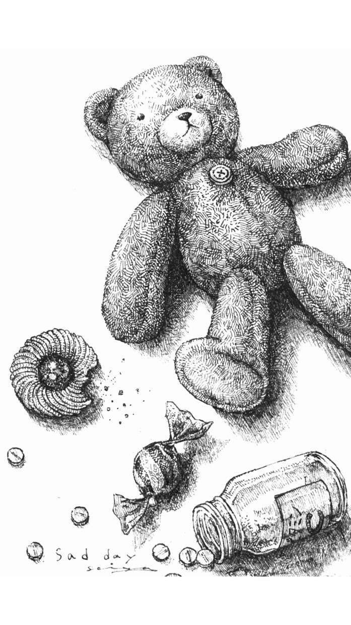 あなただけのボールペンアートを描きます ハガキサイズの繊細なアートを制作します イメージ1