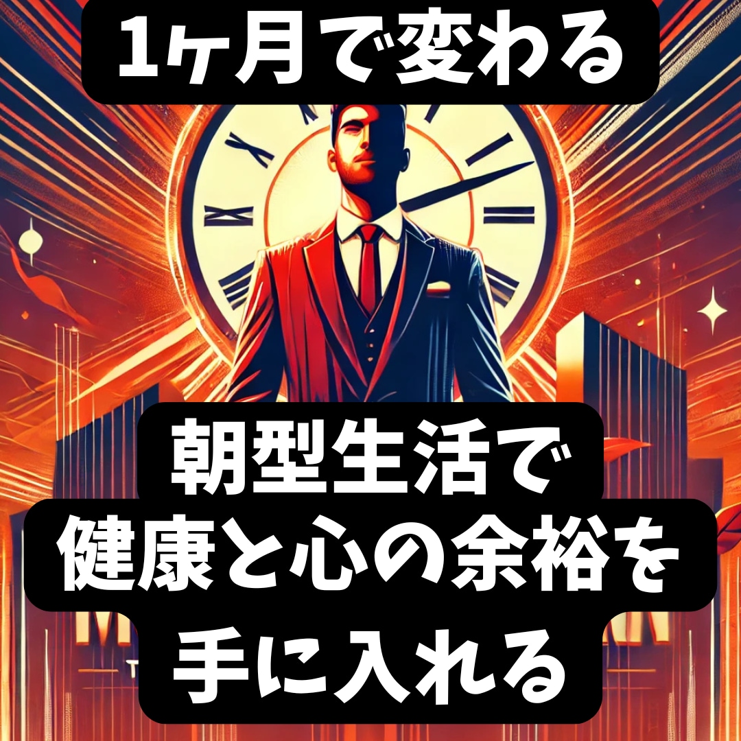 睡眠改善でメタボ予防＆ストレス軽減が手に入ります 1ヶ月で変わる！朝型生活で健康と心の余裕を手に入れませんか？ イメージ1