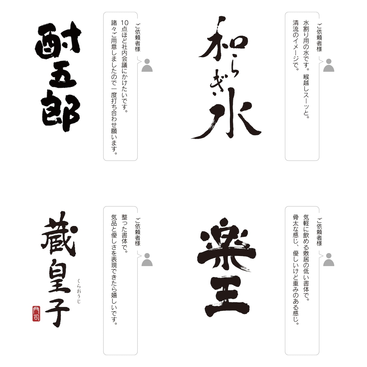 手書きの筆文字ロゴを制作します 店舗・お酒ラベル・グッズなどのロゴ制作 イメージ2