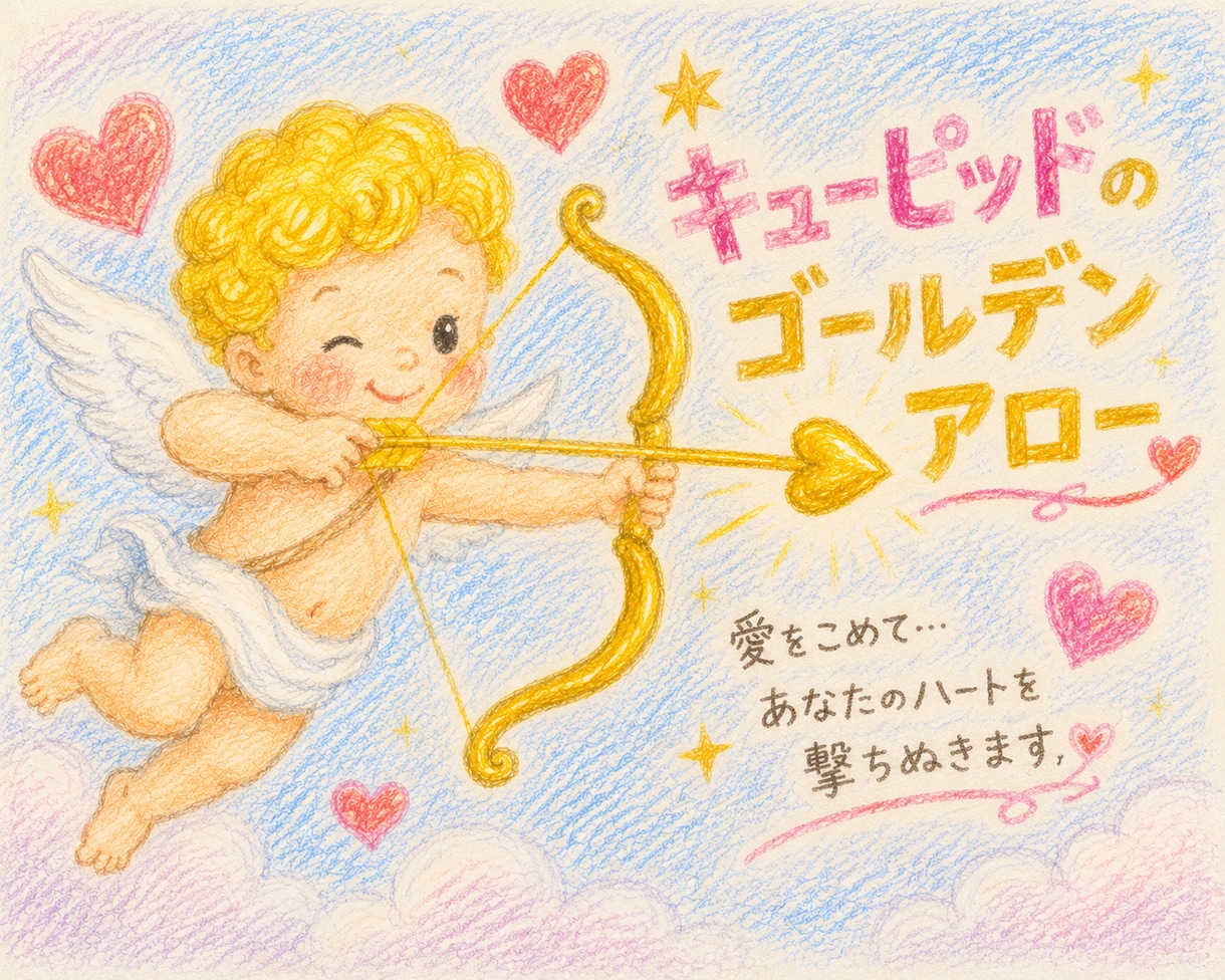 恋愛成就のヒーリングをお送りします キューピッドのゴールデンアローでご縁を引き寄せます♡ イメージ1