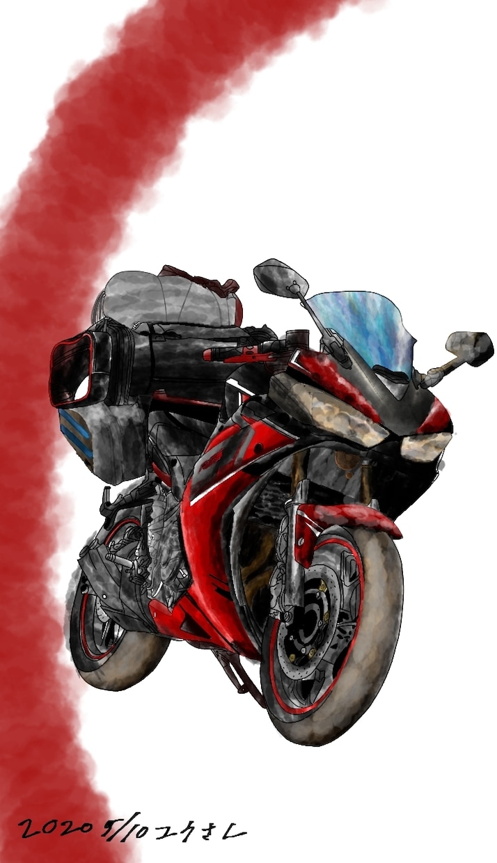 ライダー向けのイラストを出品します バイクorヘルメットなどのイラストを出品します イメージ3