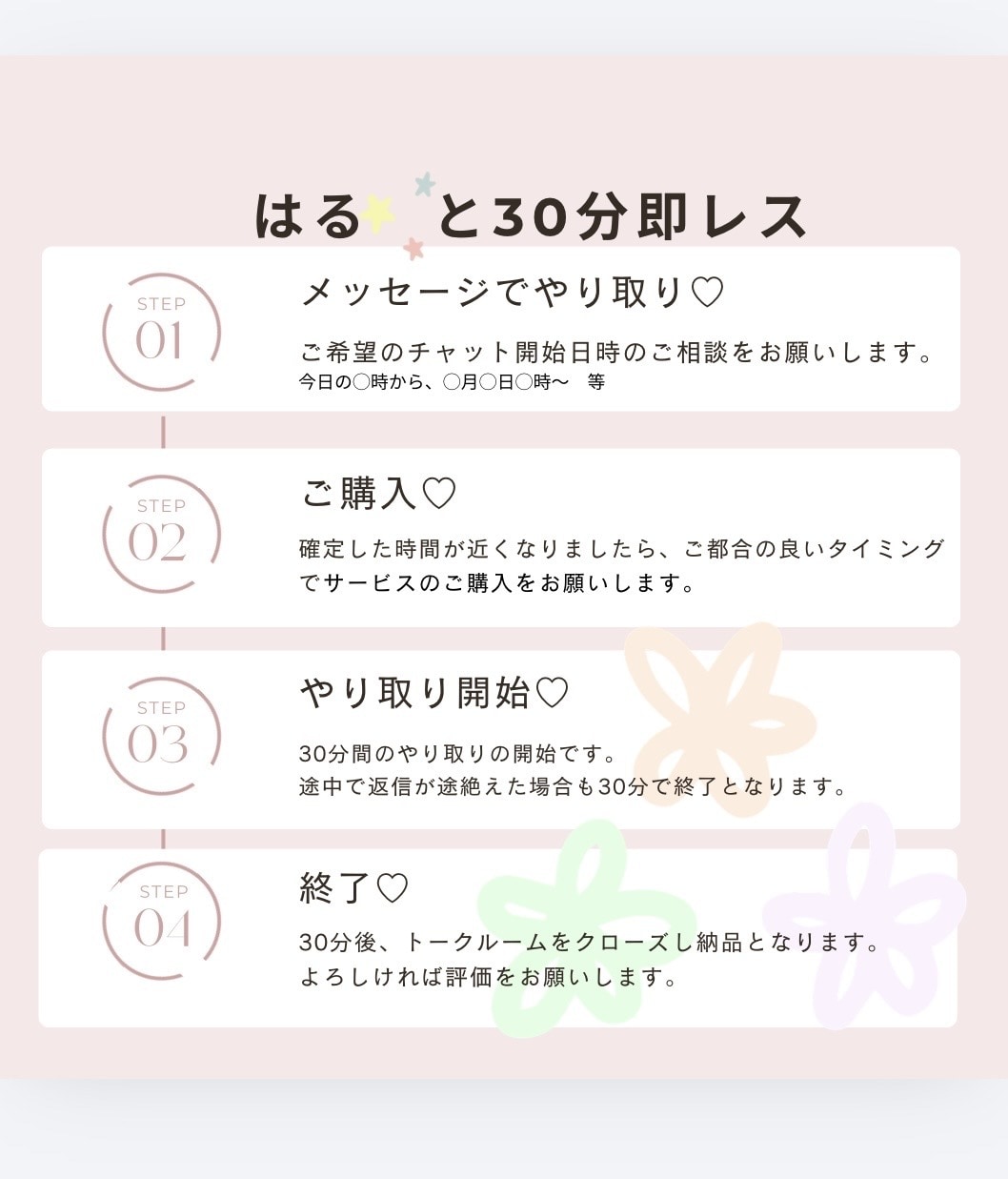 30分即レス♡LINE感覚でお話しできます 回数無制限で楽しくお話しませんか？あなただけの時間です♡ イメージ2
