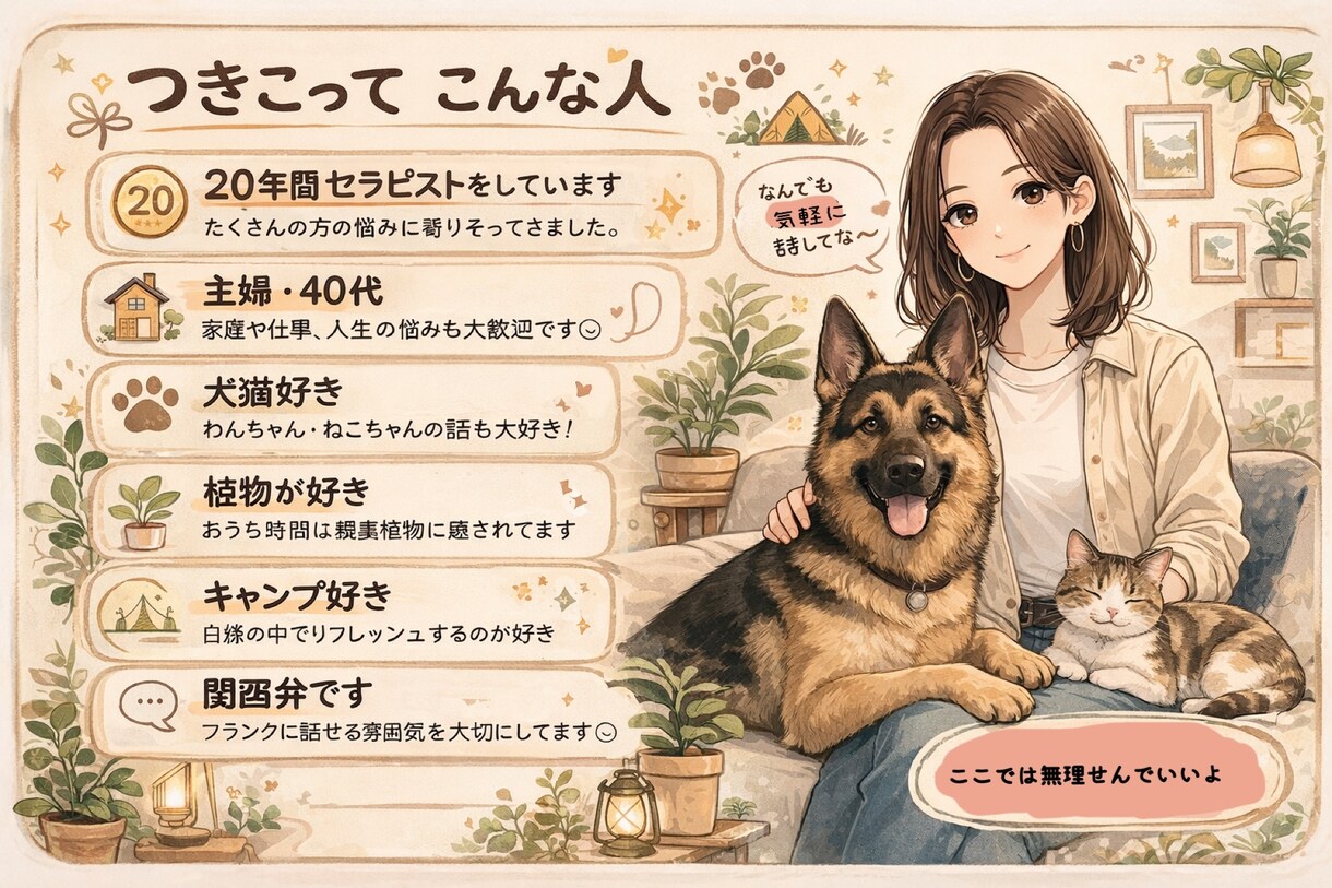 どんなお話しでも/ゆるい関西弁でお聞きします 誰にも言えない悩み、愚痴、雑談、モヤモヤ気軽にお話ください イメージ5