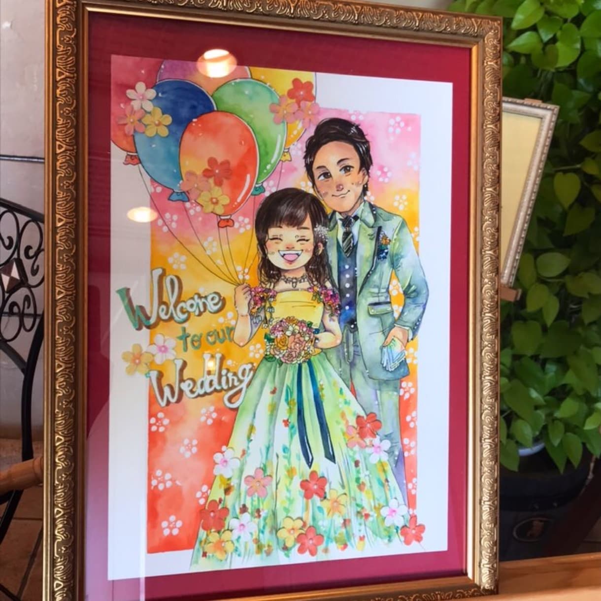4名まで同一料金！結婚式の似顔絵を描きます ウェルカムスペースの飾りや思い出の一枚に！ イメージ2