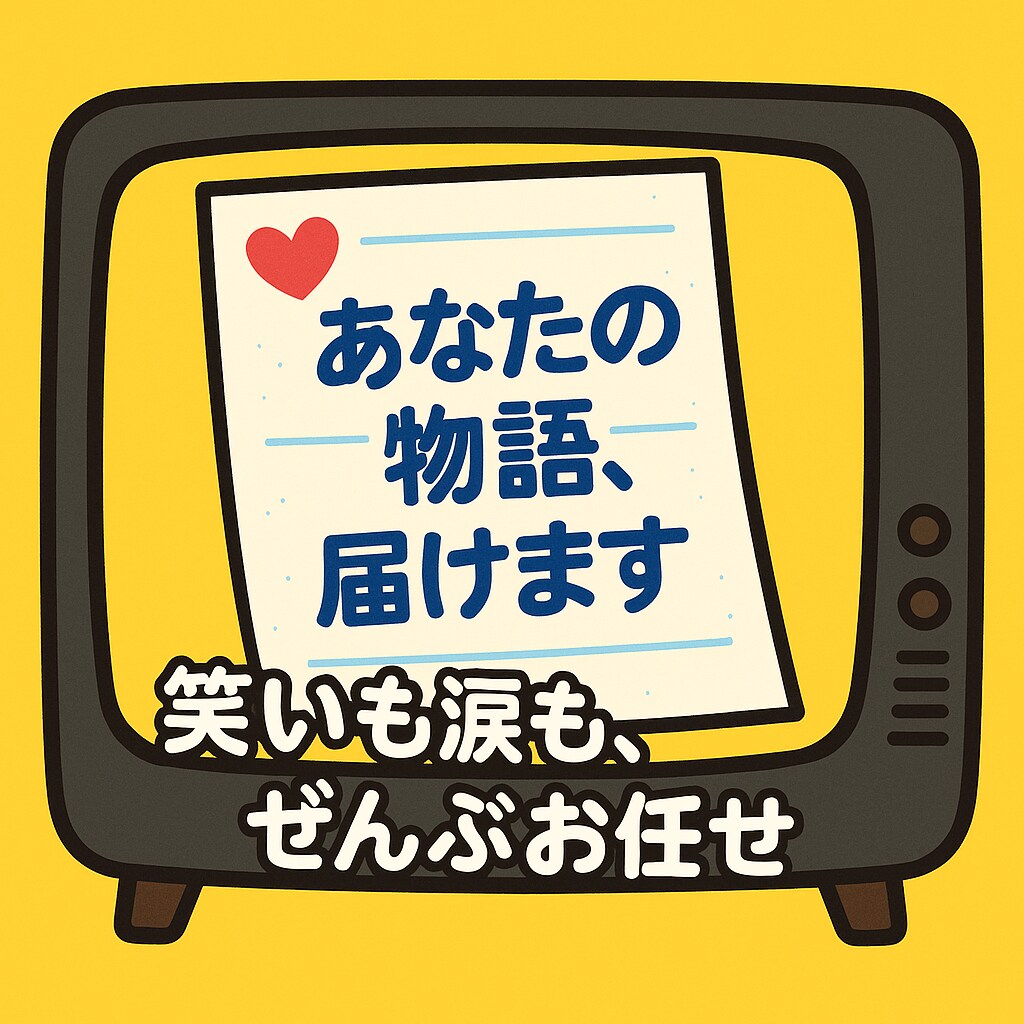 テレビ番組”謎”や”お願い”をユニークに代筆します 誰にも言えない…あなたのその想い、面白く・感動的に届けます。 イメージ1