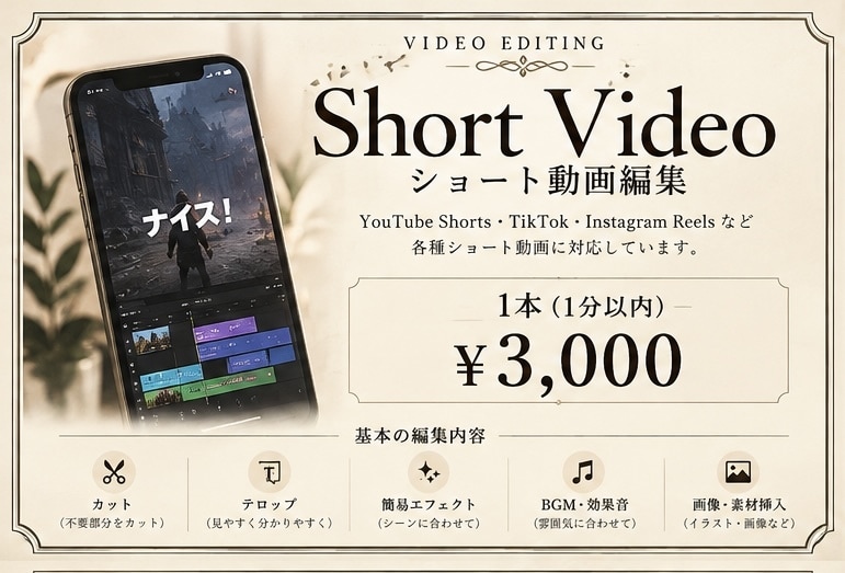 YouTube動画、切り抜きの動画編集します ジャンル問わず、横動画、short動画も対応します イメージ1
