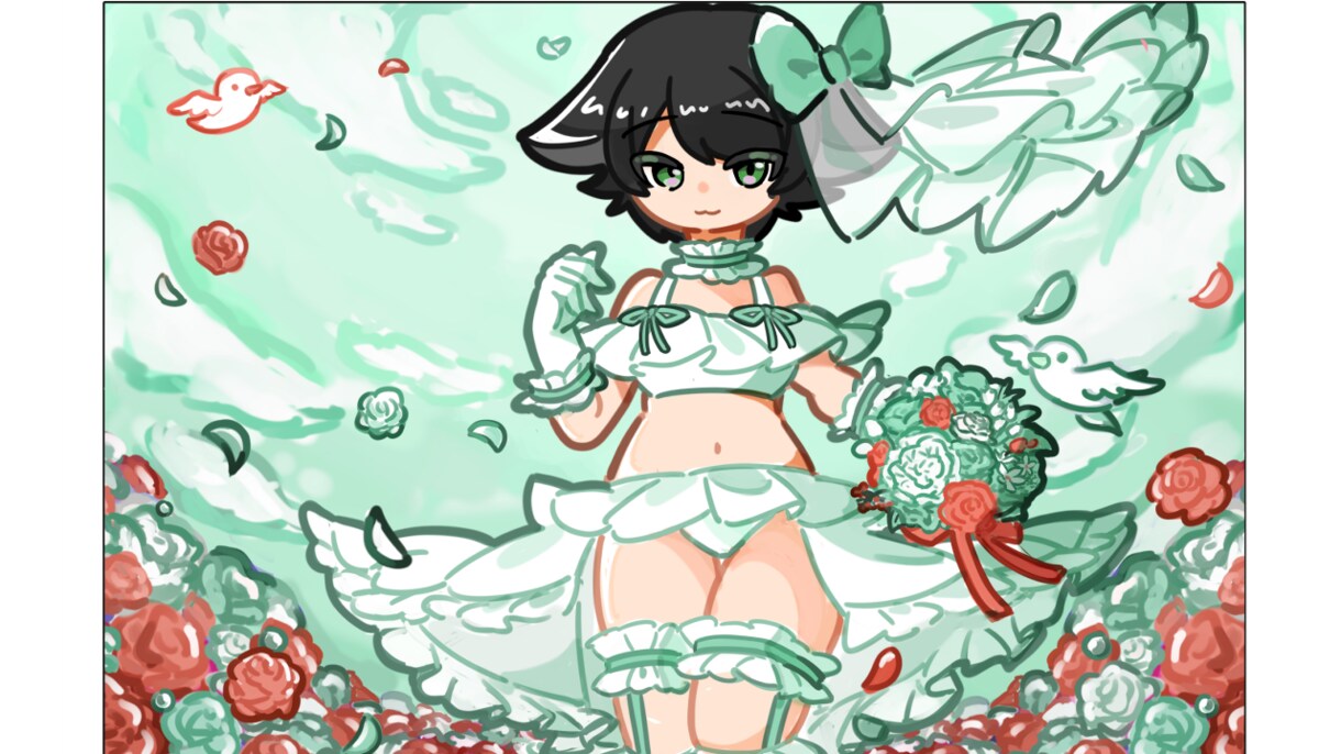 男、ペア画も可！キャライラスト・立ち絵を描きます ポップでやわらかい絵柄でかわいさアピール！ イメージ4