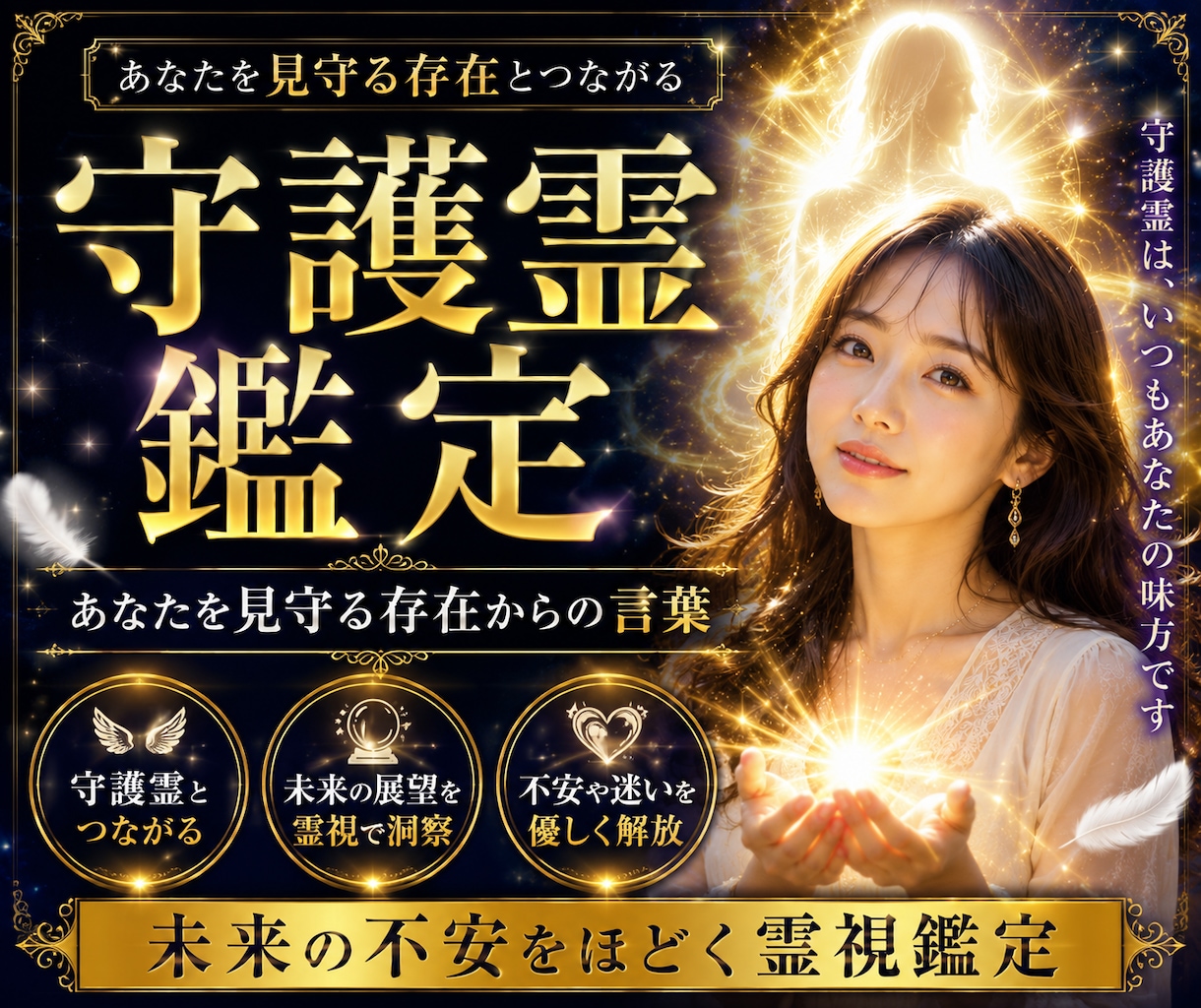 守護霊リーディング⭐あなたの未来・お悩み鑑定します 【ご依頼数No.1】霊視で心の不安を開放、あなたの未来を洞察 イメージ1