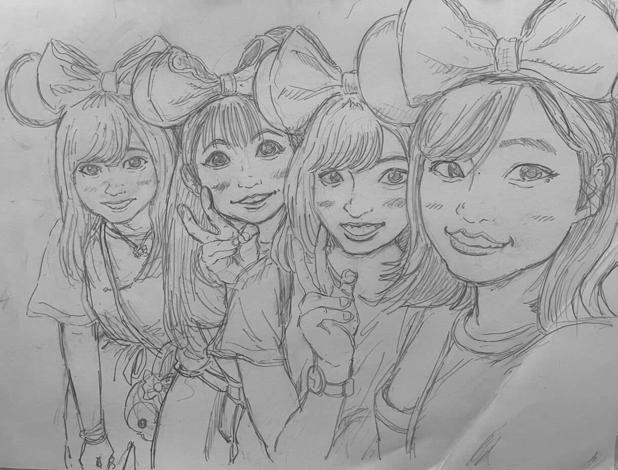 思い出の写真を漫画風イラストにします 記念日などのプレゼントにぜひぜひ イメージ4