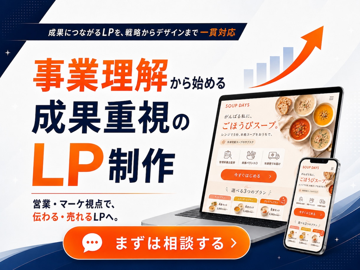 集客・問い合わせにつながるLPを制作します 事業・営業経験を活かし、成果から逆算して設計 イメージ1