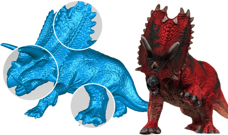 3Dスキャンで3Dデータ化します 3Dスキャンで実物を3Dデータ化します。 イメージ2