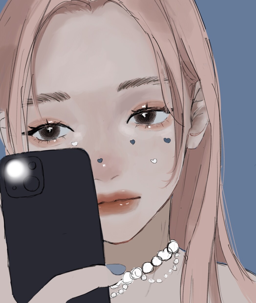 クールで可愛い女の子描きます 配信やsnsアイコンに可愛い子を是非！！ イメージ5
