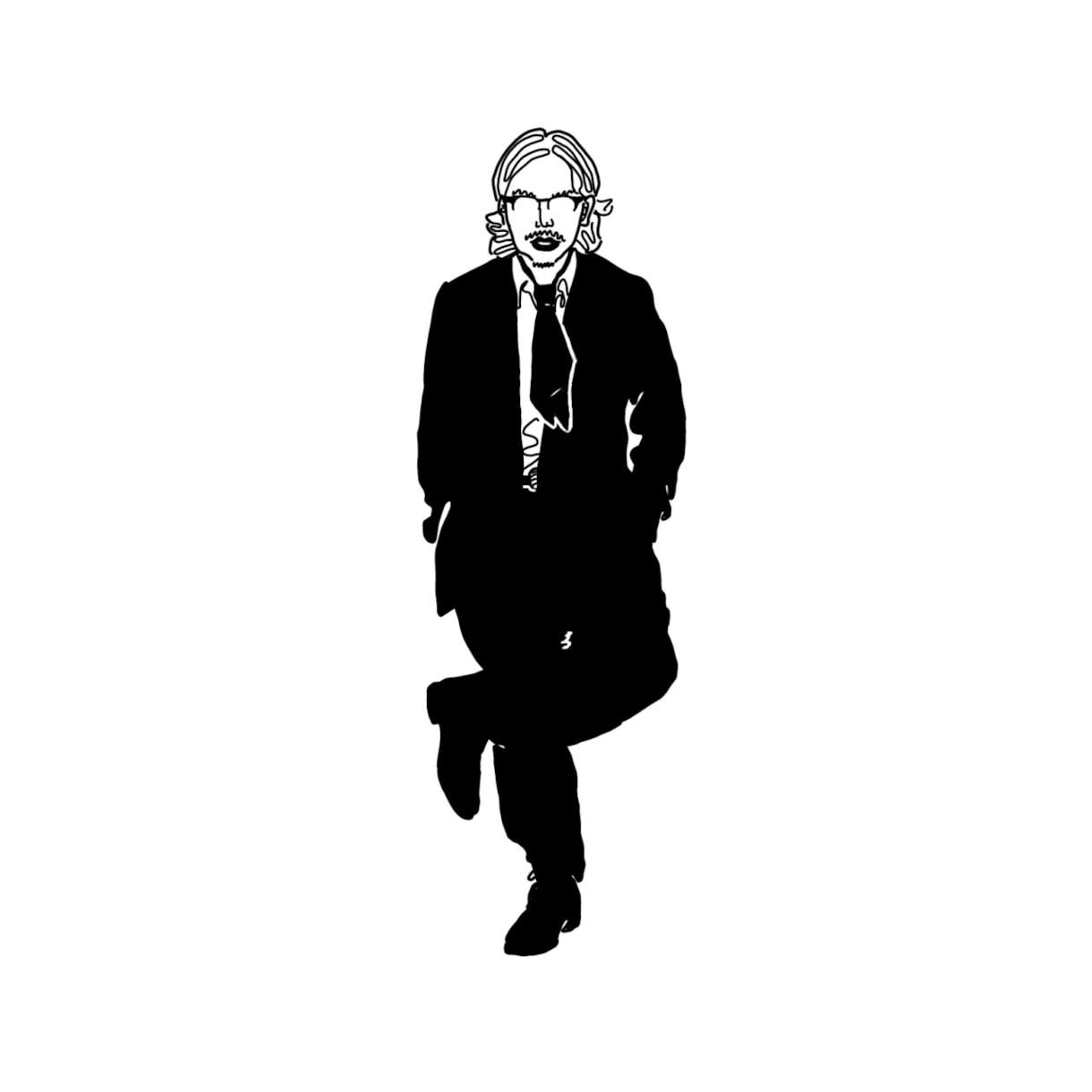 シンプルでお洒落なモノクロ線画イラストお描きします 1枚の写真から、シンプル＆おしゃれな線画イラストを制作します イメージ6