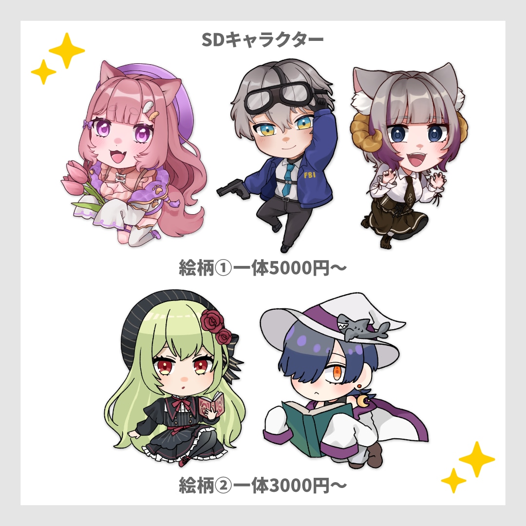 TRPG・VTuberなど立ち絵イラスト描きます 分かりやすいやり取りで初心者でも安心！気軽にご相談OK イメージ8