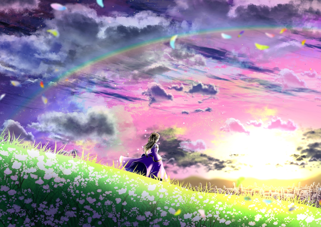 幻想的な背景イラストを承ります 星そして光の表現が少し、自慢です イメージ7