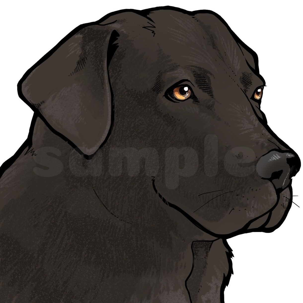 即日対応ウチの子/ご家庭のペットをイラスト化します 犬猫鳥類、魚、蛇、トカゲ…似顔絵のプレゼントやノベルティに イメージ3