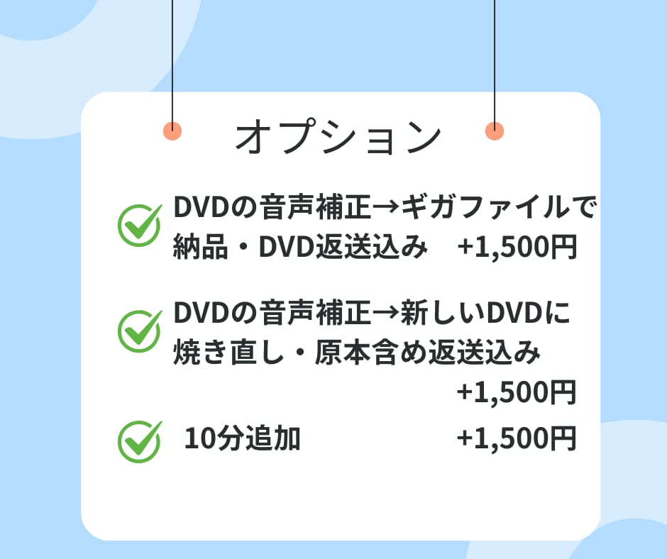 動画音声のノイズ除去！補正しクリアな音声にします 周囲の雑音を劇的改善☆クリアな音声に生まれ変わらせます！ イメージ3